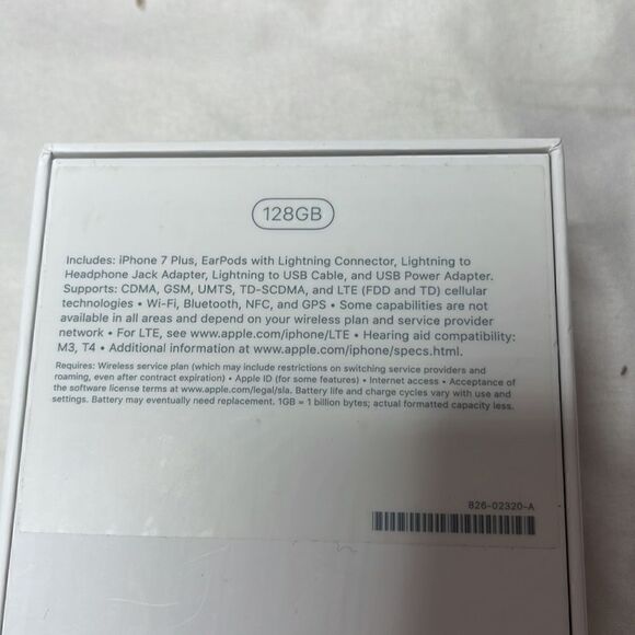 iPhone 7 Red 128 GB Box Only. - Picture 3 of 9